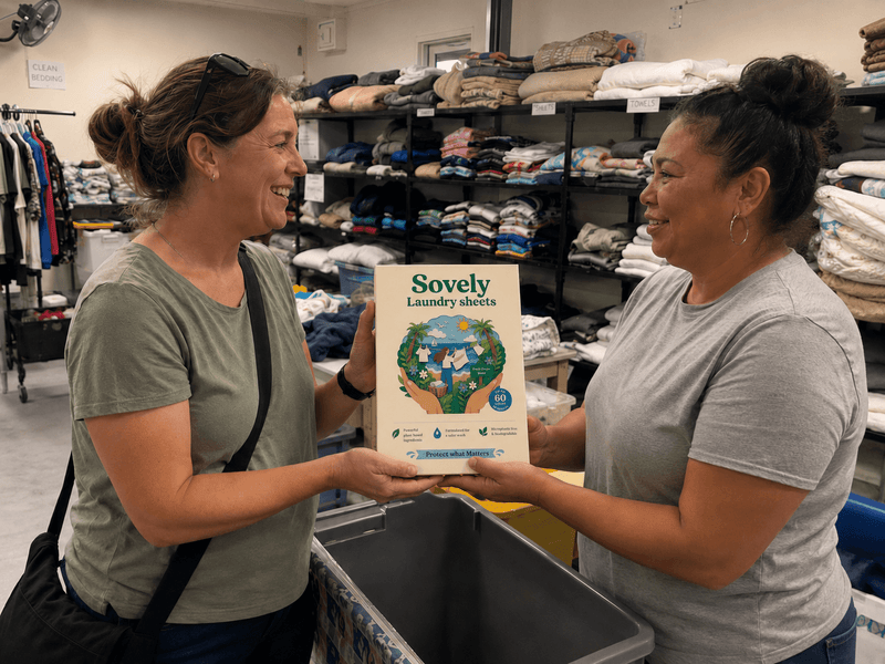 Sheets donated to families who need them