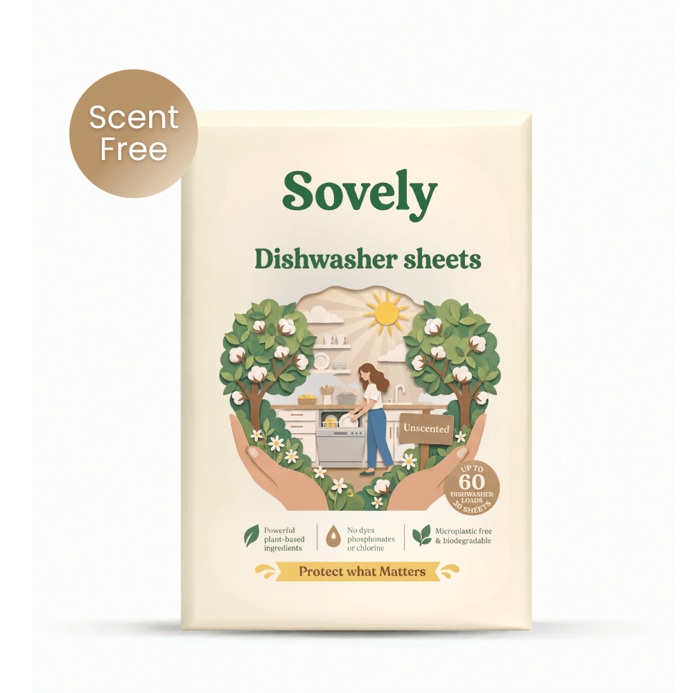 Eco-Friendly Dishwasher Sheets (Fresh Lemon + Unscented)