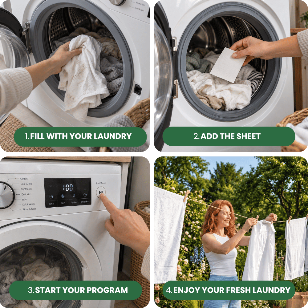 Eco-Friendly Laundry Sheets